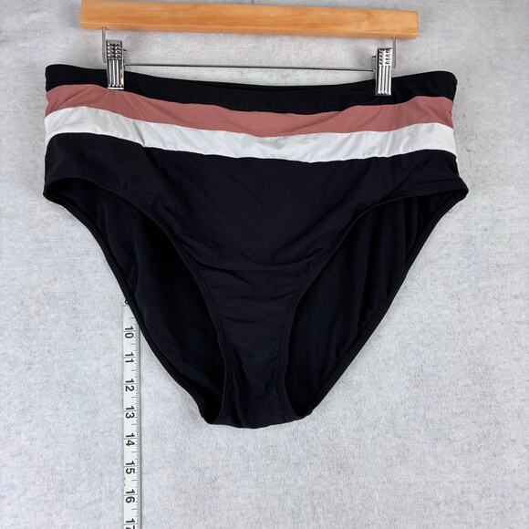 Time and Tru 2 Piece Swimsuit Women's XL Stripe Pool Beach Vacation Party Sport - Picture 8 of 9